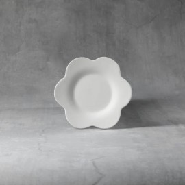 Ceramic Bisque Flower Plate Ceramic Bisque Flower Plate